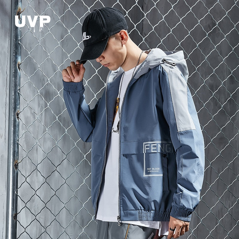 Hip Hop Jackets Men Streetwear Jacket For Man Clothing Harajuku Hooded Male Clothes Outerwear Casual Track Jacket Techwear