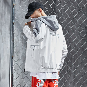 Hip Hop Jackets Men Streetwear Jacket For Man Clothing Harajuku Hooded Male Clothes Outerwear Casual Track Jacket Techwear