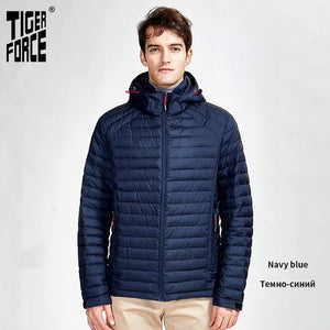 Tiger Force 2020 new  Casual  men spring autumn jacket  high fashion hidden hood clothes Male outerwear zippers Parkas  50628