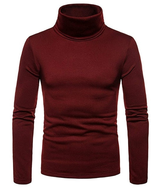 Korea Mens Cotton Turtle Neck Turtleneck Sweater Stretch jumper M L XL 2XL