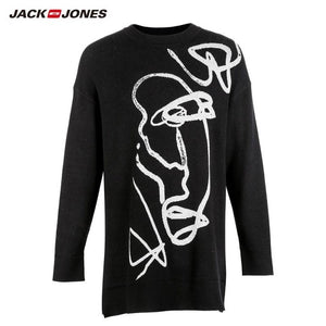 JackJones Autumn Men's Comfortable Abstract Contrast Print Casual Style sweater Top  218324515