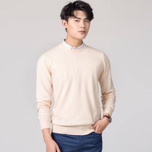 Man Pullovers Winter New Fashion Vneck Sweater Cashmere and Wool Knitted Jumpers Men Woolen Clothes Hot Sale Standard Male Tops