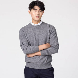 Man Pullovers Winter New Fashion Vneck Sweater Cashmere and Wool Knitted Jumpers Men Woolen Clothes Hot Sale Standard Male Tops