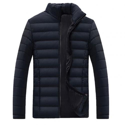 New Men Winter Warm Out Wear Large size men's long sleeve stand collar cotton business casual zipper warm cotton jacket