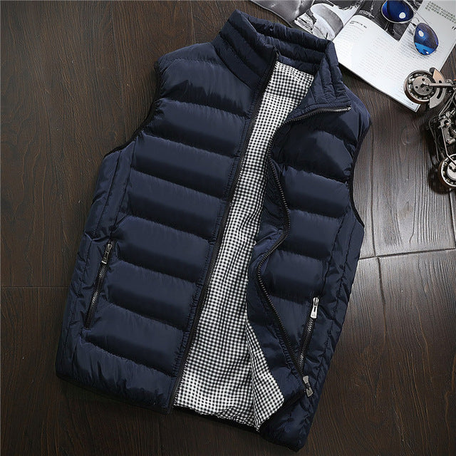 Spring Autumn Men New Stylish 2019 Vest Mens Plus Size 5XLWarm Sleeveless Jacket Men Winter Waistcoat Men's Vest Casual Coats